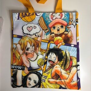 One Piece Lakers Reusable Shopping Tote Bag